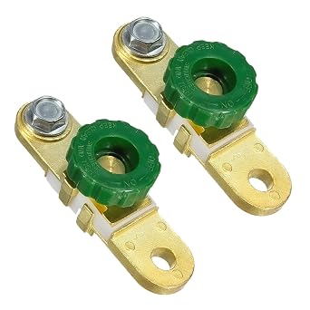 2Pcs Side Battery Quick Disconnect Switch Side Post Battery with Post Shut Off 12V Terminal for Auto Car Truck RV Boat Marine Battery