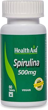 HealthAid Spirulina 500mg 60 Tablets