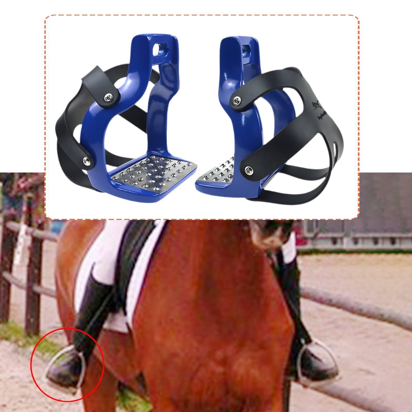 predolo 2 Piezas estribos para Montar, Accesorios para Ecuestre, repuestos para Deportes al Libre, reparación mangueras Silla