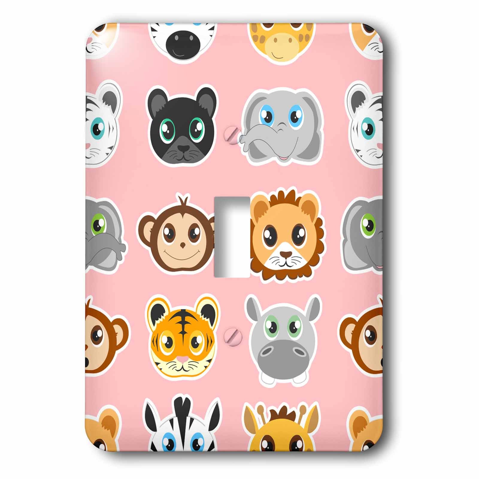 Interrupteur jungle rose éveil magique chambre bébé