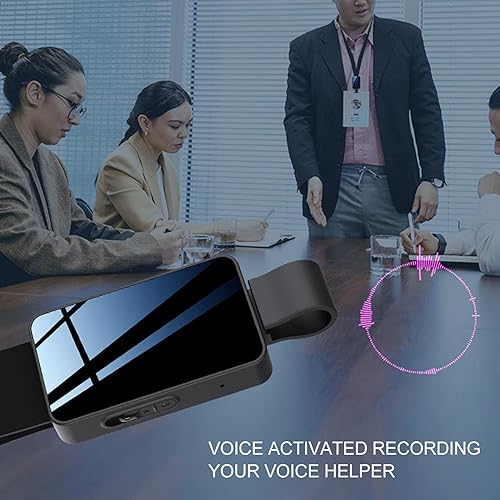 Miniatura 2 de Grabadora de voz activada por voz, función de reducción de ruido multifuncional WMA grabadora MP3 inteligente función de marca de tiempo HD para