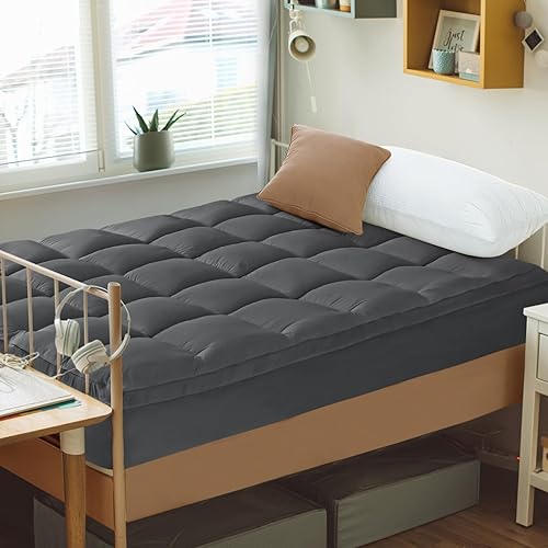 CYMULA Cubrecolchón Twin XL - Protector de Colchón Suave y Refrescante para Artículos Esenciales de Dormitorio Universitario - Funda Protectora
