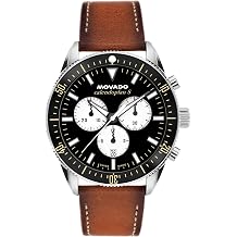 Movado Men's Heritage Calendoplan S Swiss Quartz Chronograph Watch, Stainless Steel Case, 42mm, Gift for Him