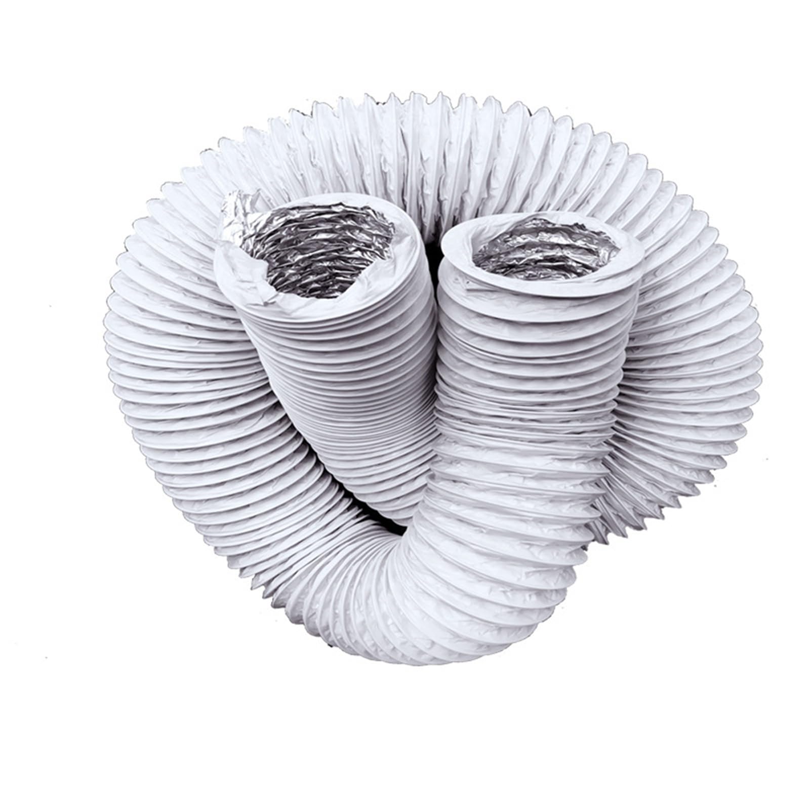 Elastyczny Wąż Powietrza O Długości 19,68 Stopy, Odpowietrznik Z PVC | I Aluminium Do Namiotu HVAC Suszarką(White,16 Inch)