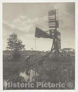 Historic Pictoric Photo : A Ruined Water-Mill, Peter Henry Emerson, c 1886, Vintage Wall Decor : 38in x 44in