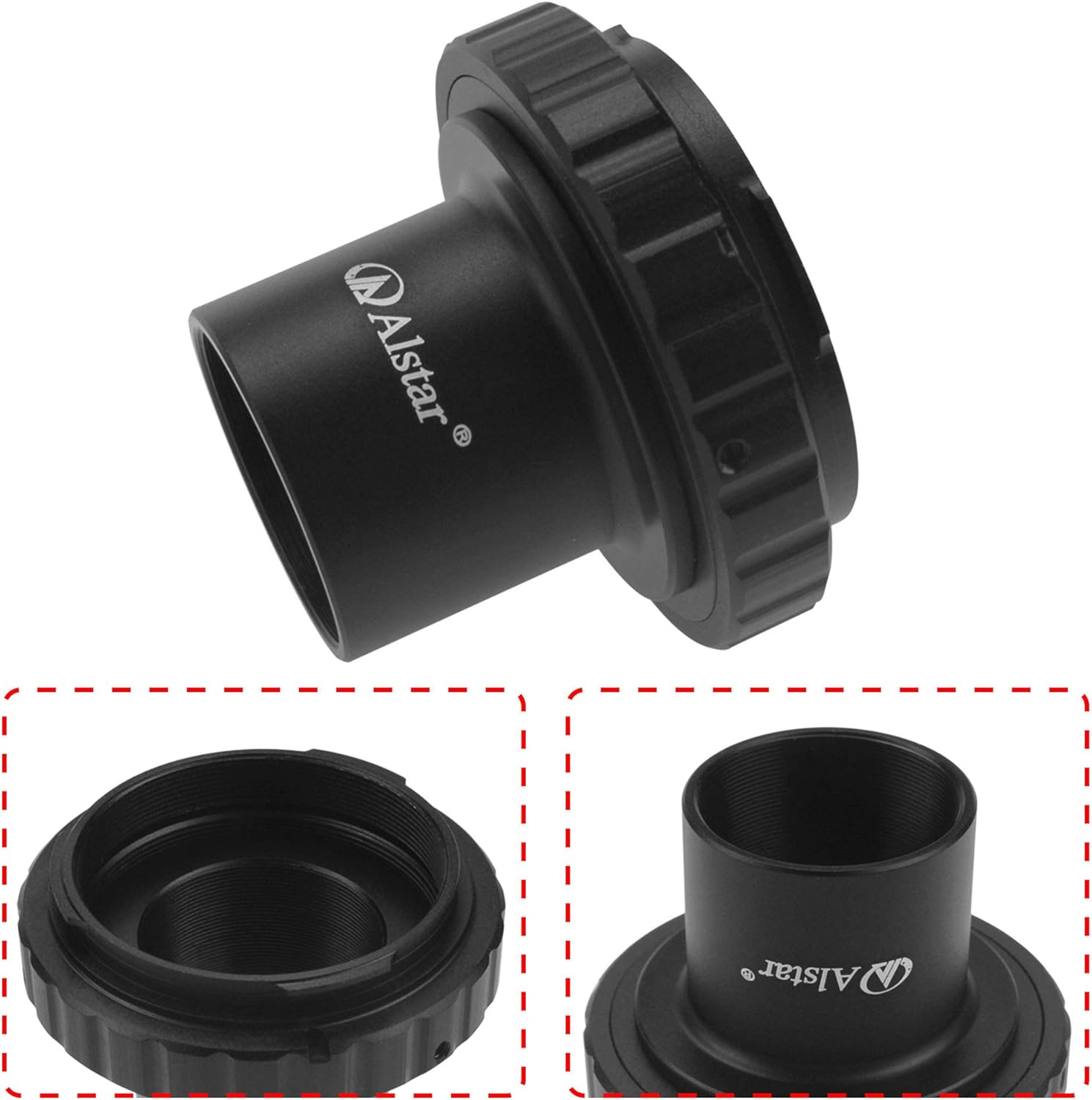 Alstar Minolta T-Ring Adapter - Bundle with - Ni kon T2 T-Ring and M42 to 2" T-Adapter