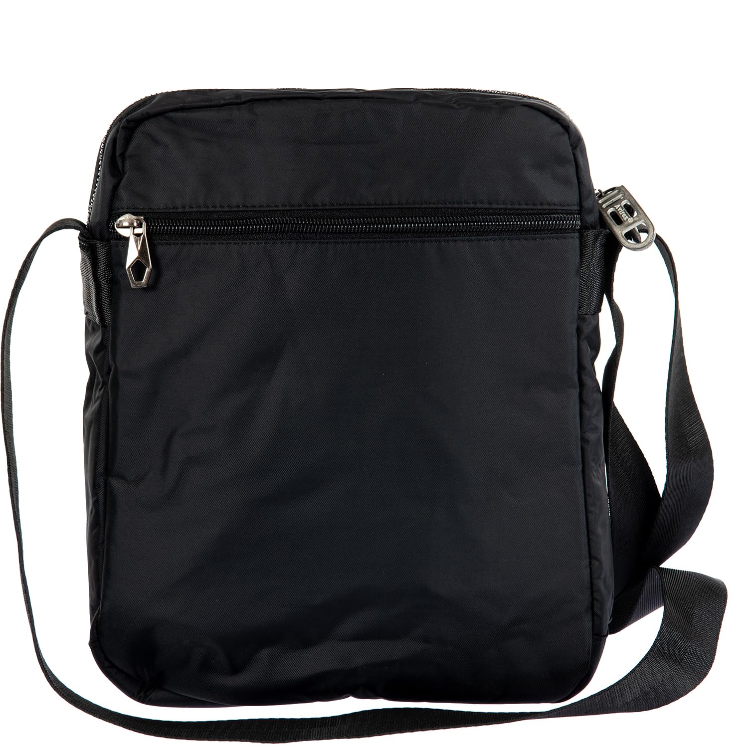 Avirex Borsello Uomo con Tracolla Regolabile, in Poliestere Lavabile, Borsa a Tracolla Uomo con Tasche a Zip, Collezione Bomber BMB04 (Nero)
