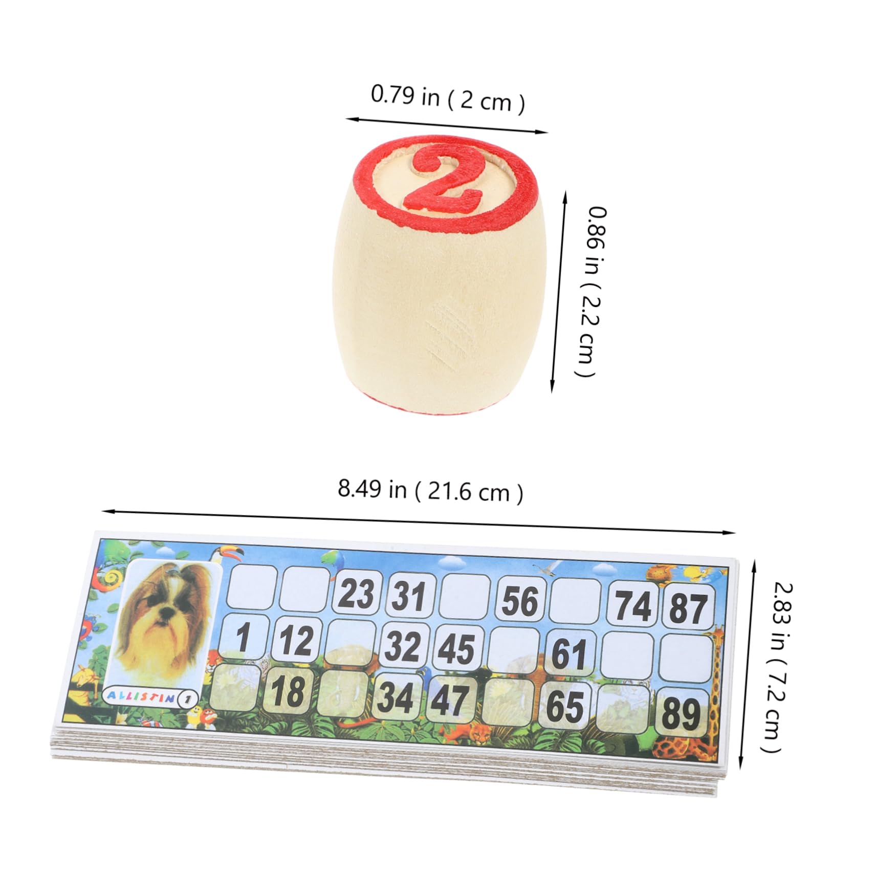 Gioco Numerico in Legno Set 1 Lotto Russo per Adulti