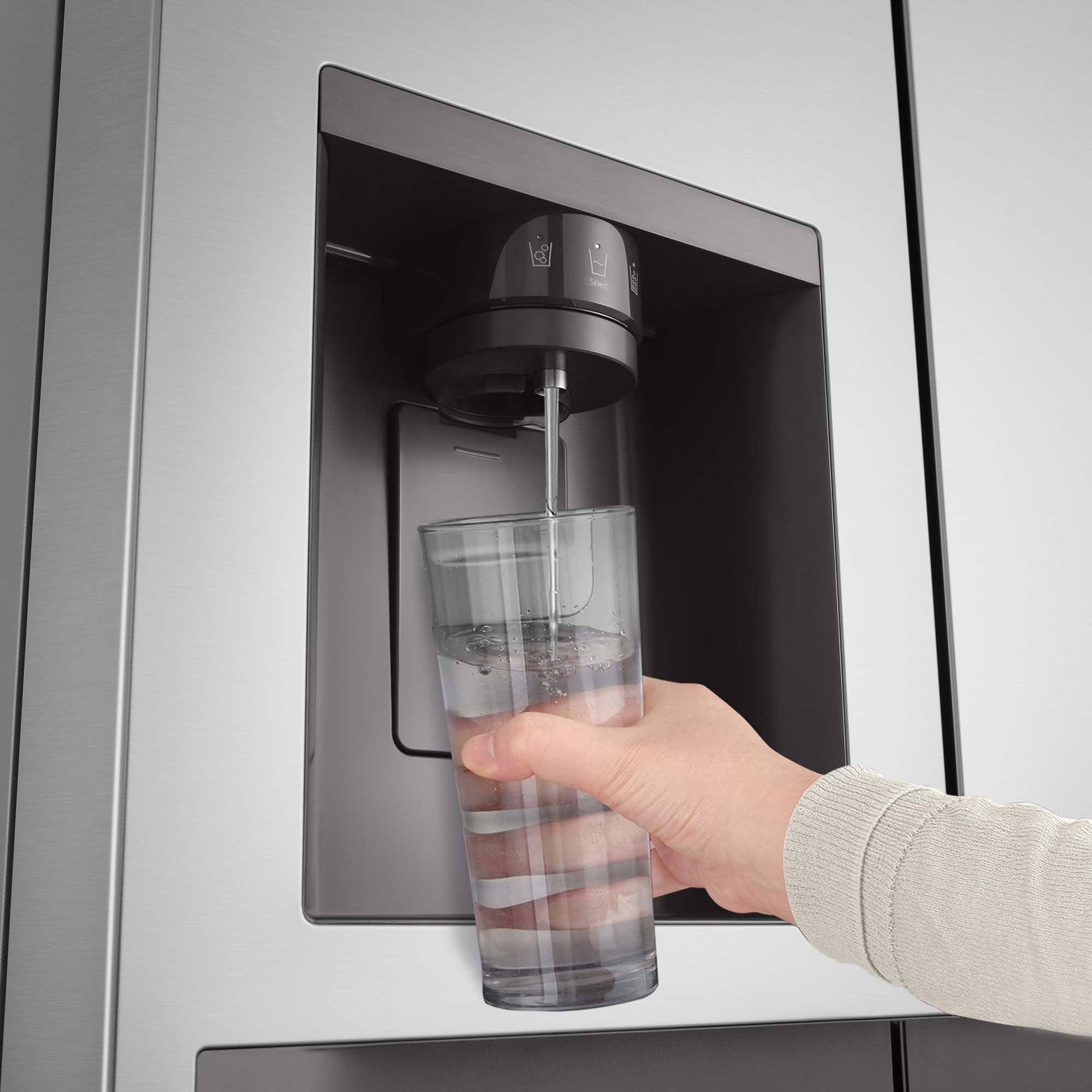 LG GSLC40PYPE - Frigorífico Side by Side, Serie 400, Clasificación E, 641 L, Inox Anihuellas