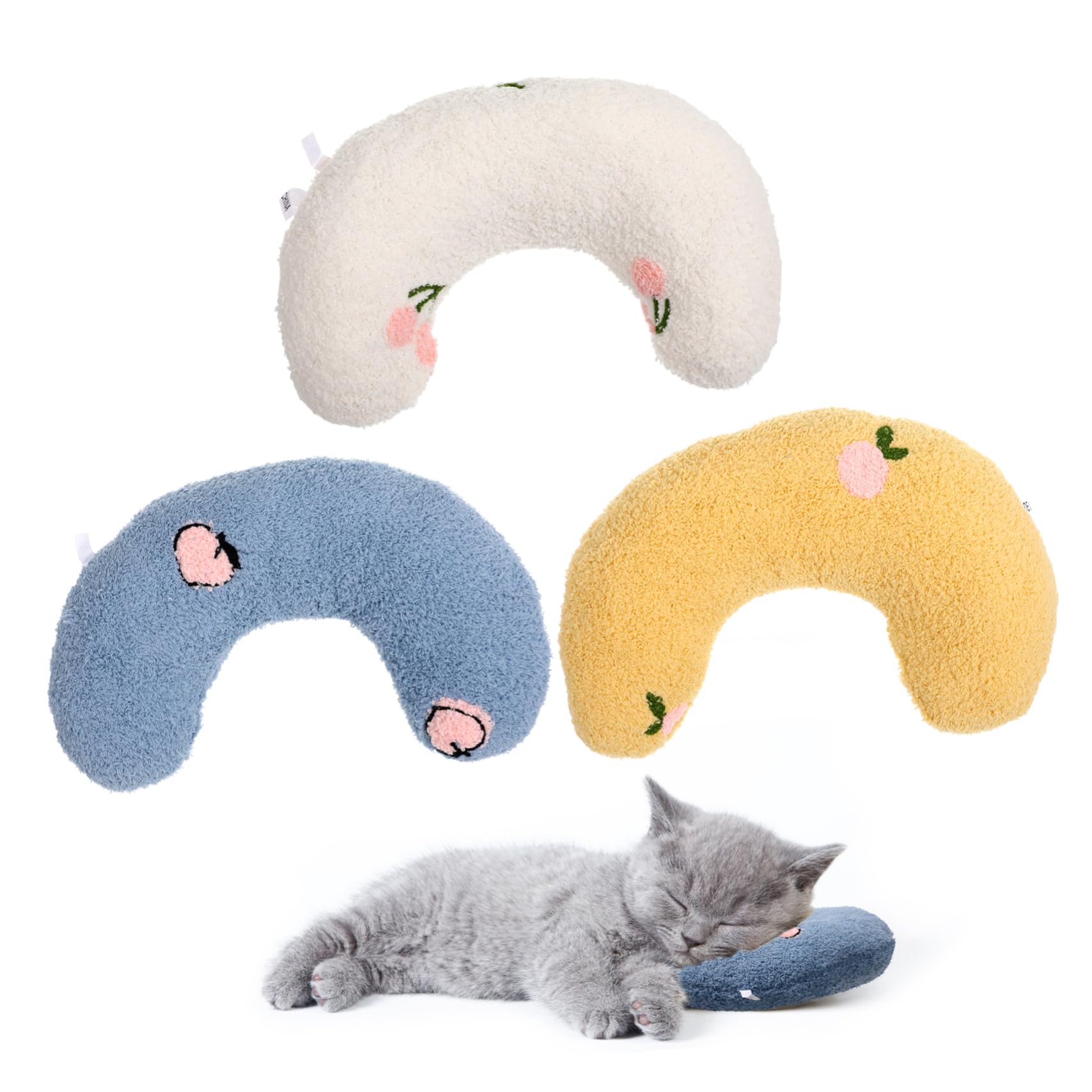 HANABASS Cat Pillow Set Pet Cat Cushion for Neck Support Household Pillow for Puppies Breathable