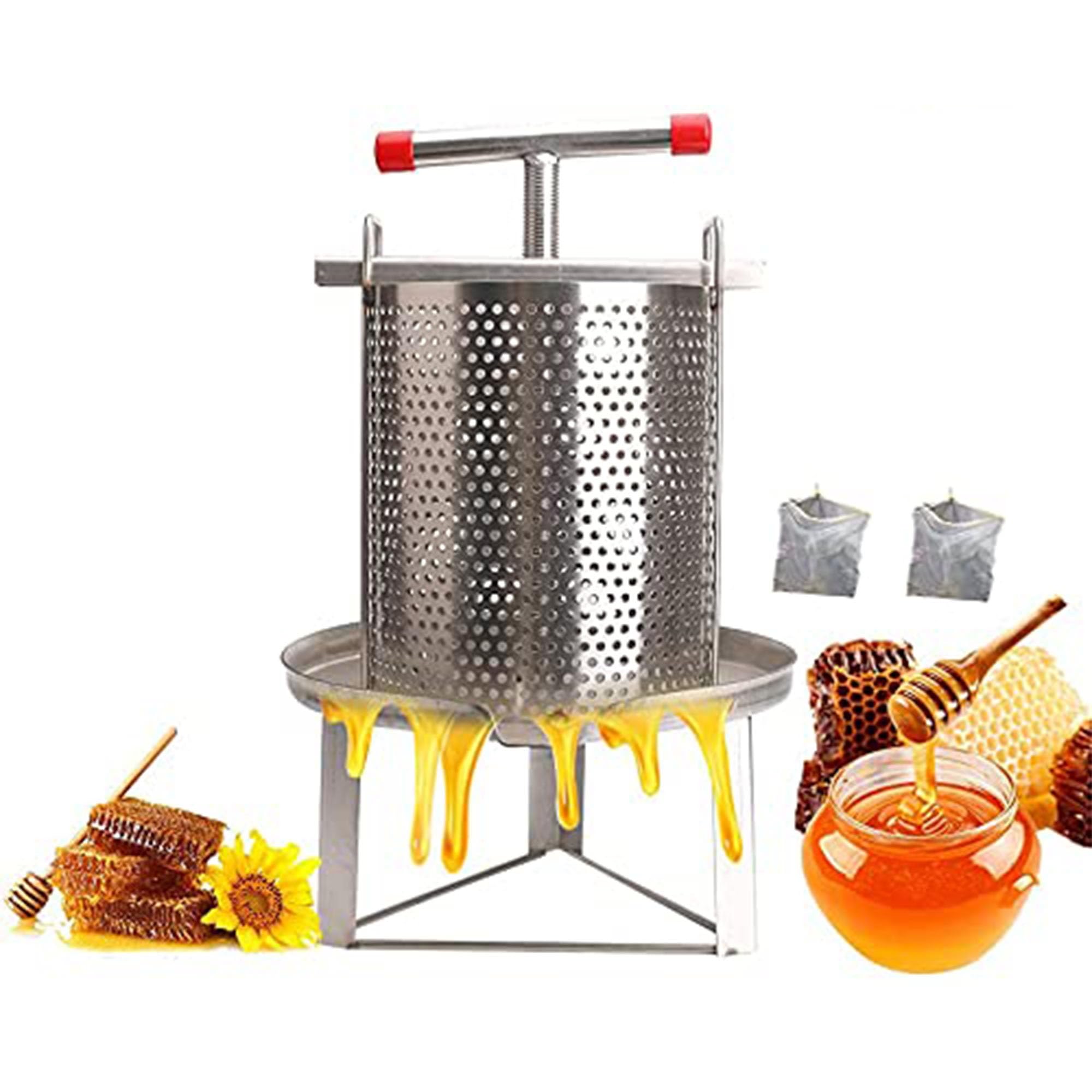 Amazon | KALELAISU 蜂蜜 圧搾機 養蜂器具 10L大容量 2級濾過