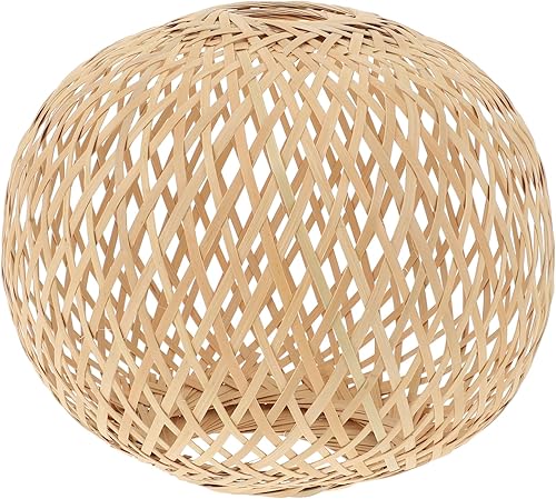 DOITOOL Lámpara de techo boho cubierta de luz de ratán creativo accesorio de pantalla color al azar