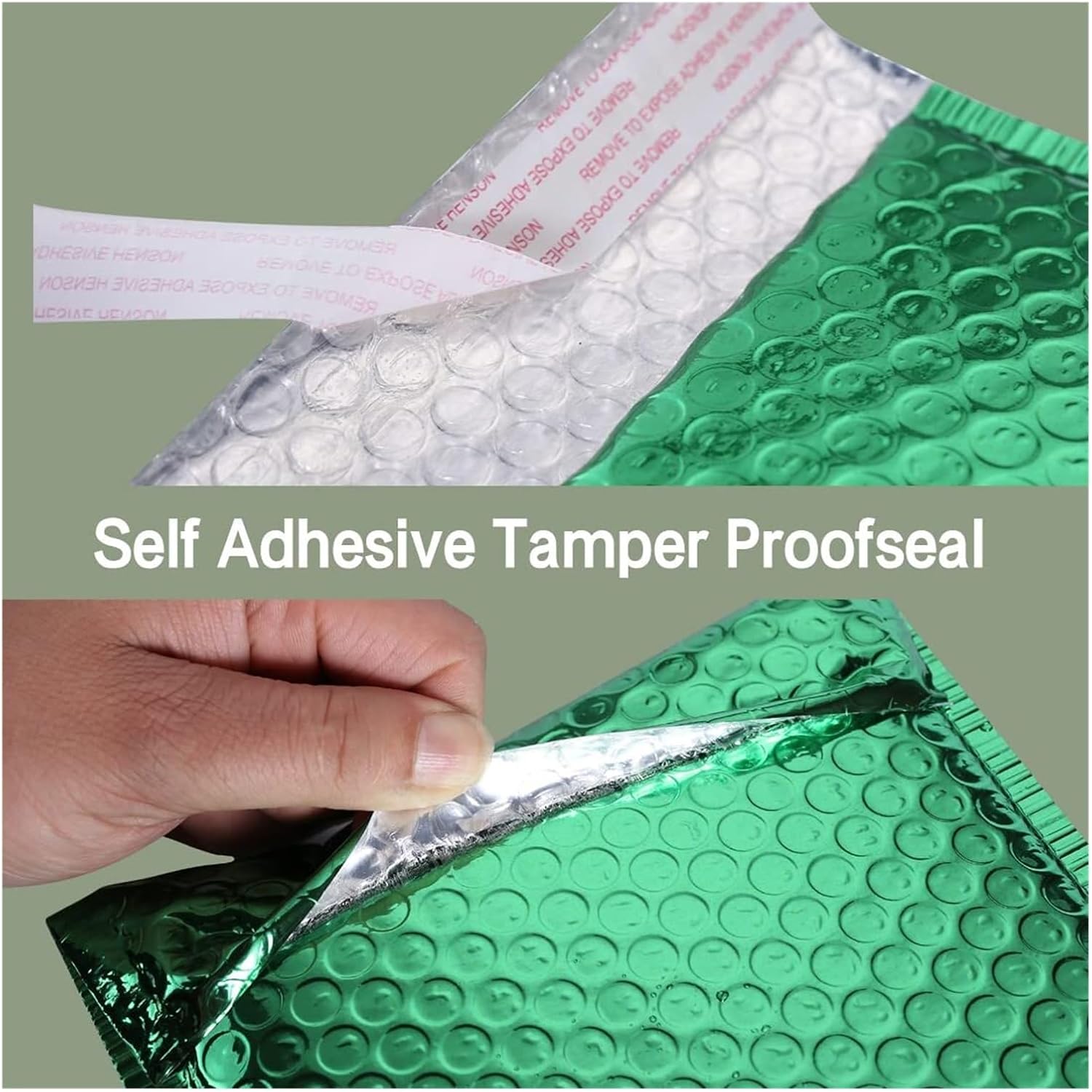 Generic Bubble mailers Bubble Wrap Green Poly Bubble 10PCS Mailers Self Sealing Gift Packing Heavy Duty Metallic Bubble Mailers Padded Envelopes Shipping Bags Packaging
