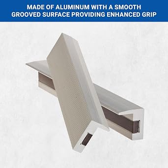 Yost Vises MA-360 Universal 6 Magnetic Aluminium Vise Jaw Caps Smooth Serrated Vise Jaw Cover Jaw Cover fits 6 Inch Vise Easily Attach with Magnet Strip - No Bolts Needed 1 Pair