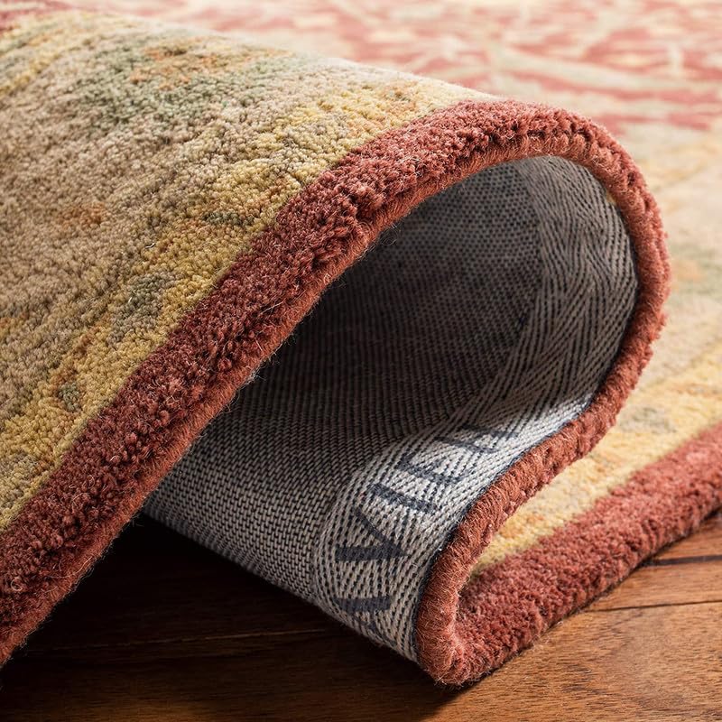 Image of Embossed Handmade GH Wool Thick Geometrical Carpet is a Stylish and Practical Addition to Any Living Room 6X8
