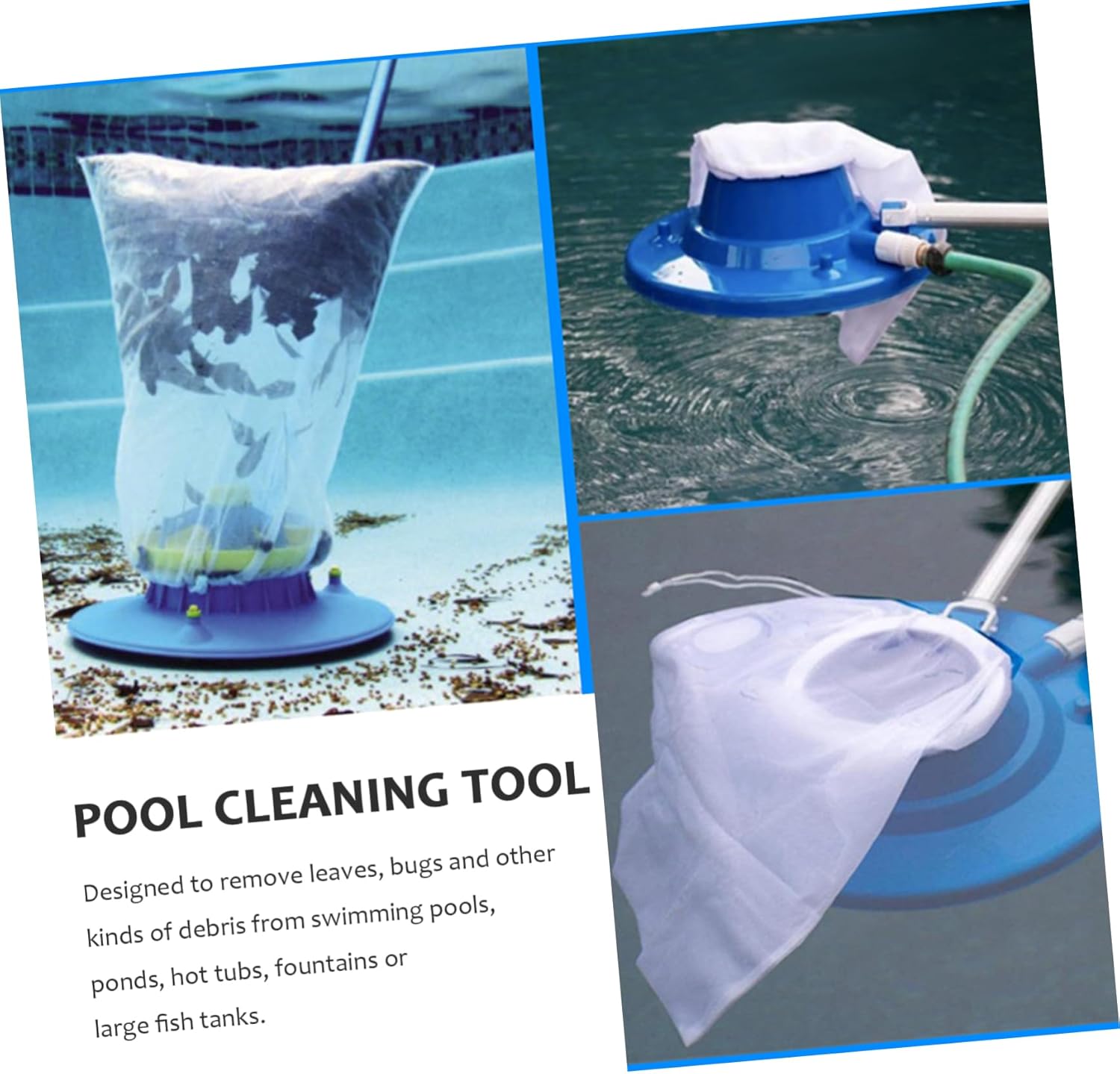 Pool Suction Head Leaf Catcher for Pool Cleaning Vacuum Floor Cleaner Cleaning Tool