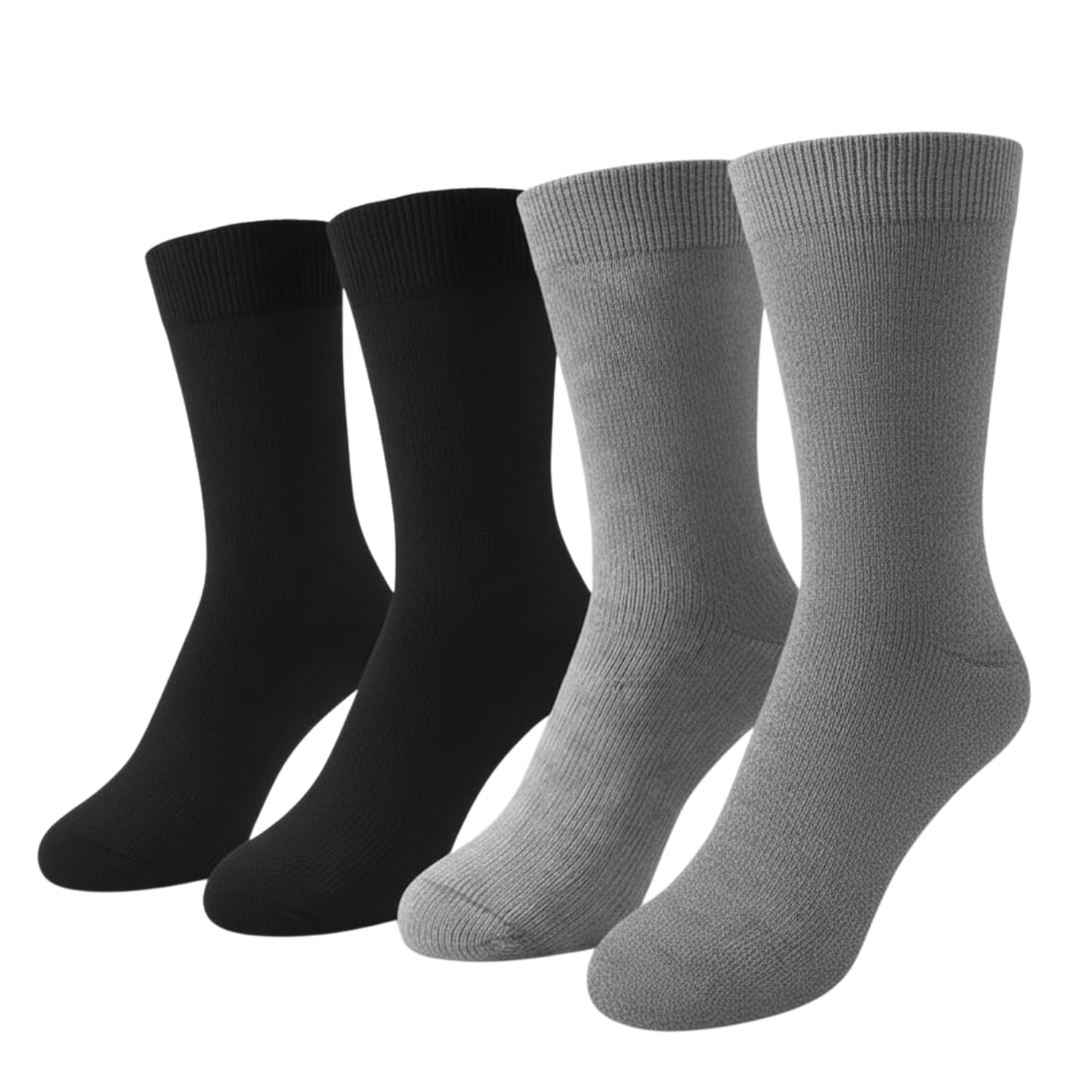 Photo 1 of ***DIFFERENT DESIGN*** Heat Logic Men 2 Pairs Super Soft Cozy Socks, Moisture Wicking Thermal Warm Crew Winter Sock, Brushed Lining Hiking Socks