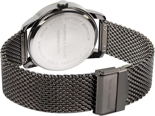 Miniatura 3 de Geoffrey Beene Mens Watch - Stainless Steel Mesh Band Quartz Movement Analog Watch for Men, Gift for Men, Formal or Business Casual Minimalist Wrist