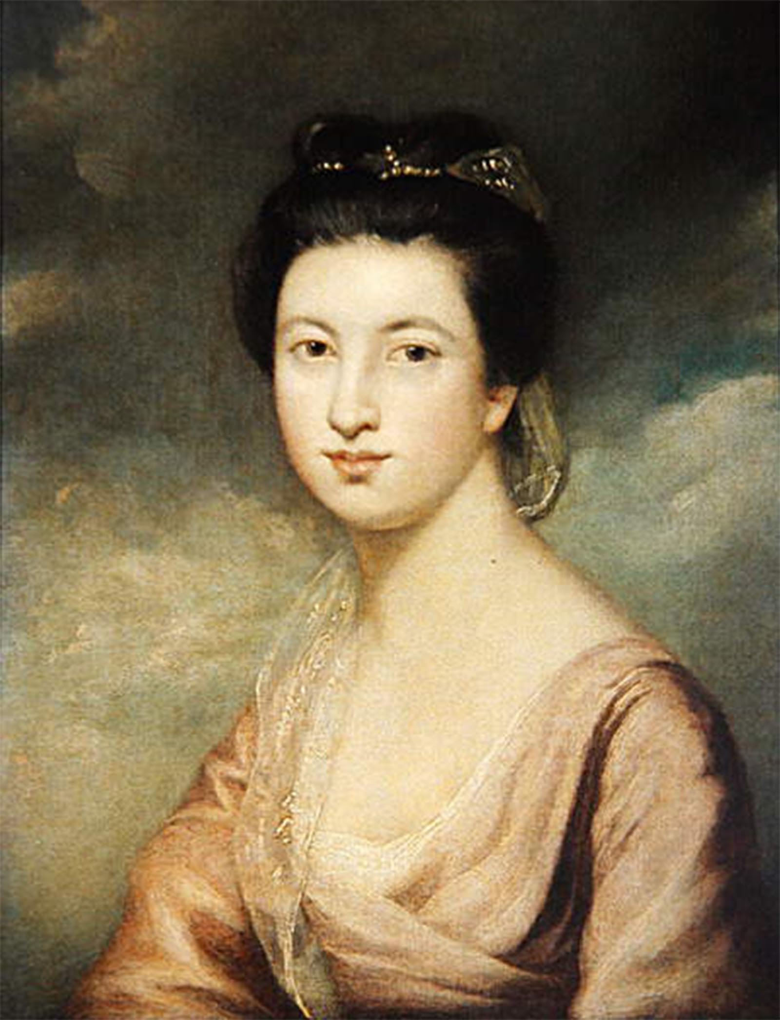 RZHRHJES Retro Picture Portrait Oil Painting Modern Wall Artwork Miss Jane Davidson by Joshua Reynolds Canvas Poster for Home Decor 60x90cm