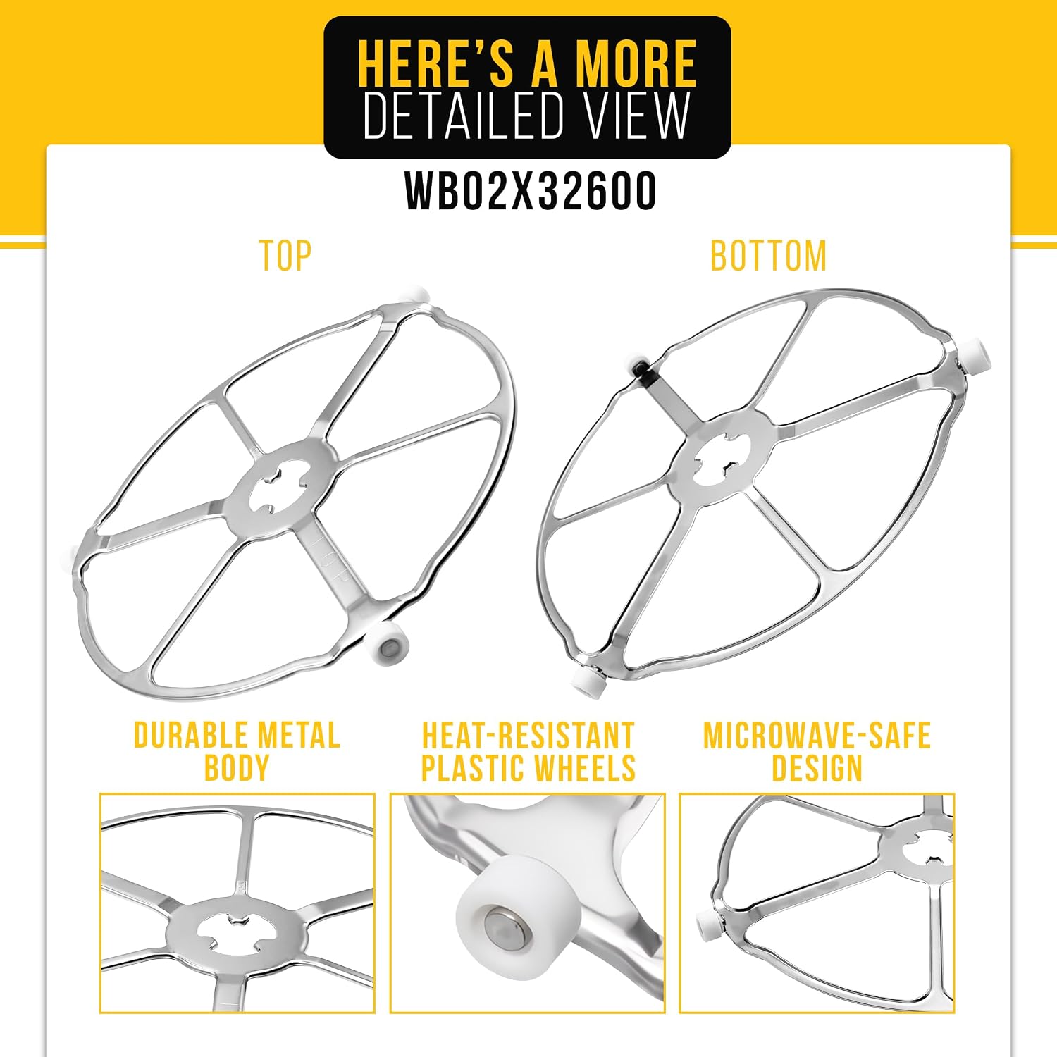 WB02X32600 Microwave Rotating Ring Tray Support Assembly for GE AP6871921