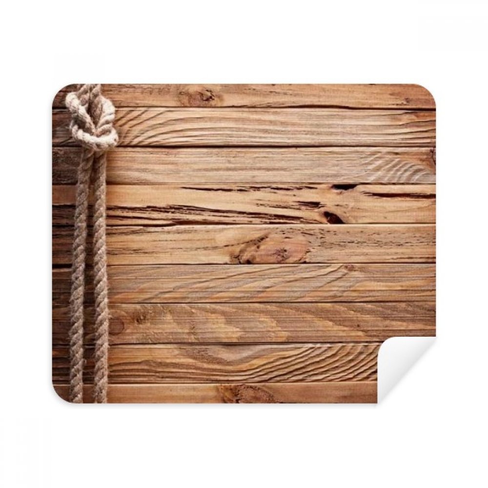 Wood Irregular Rope Stripes Pattern Cleaning Cloth Screen Cleaner 2pcs Suede Fabric