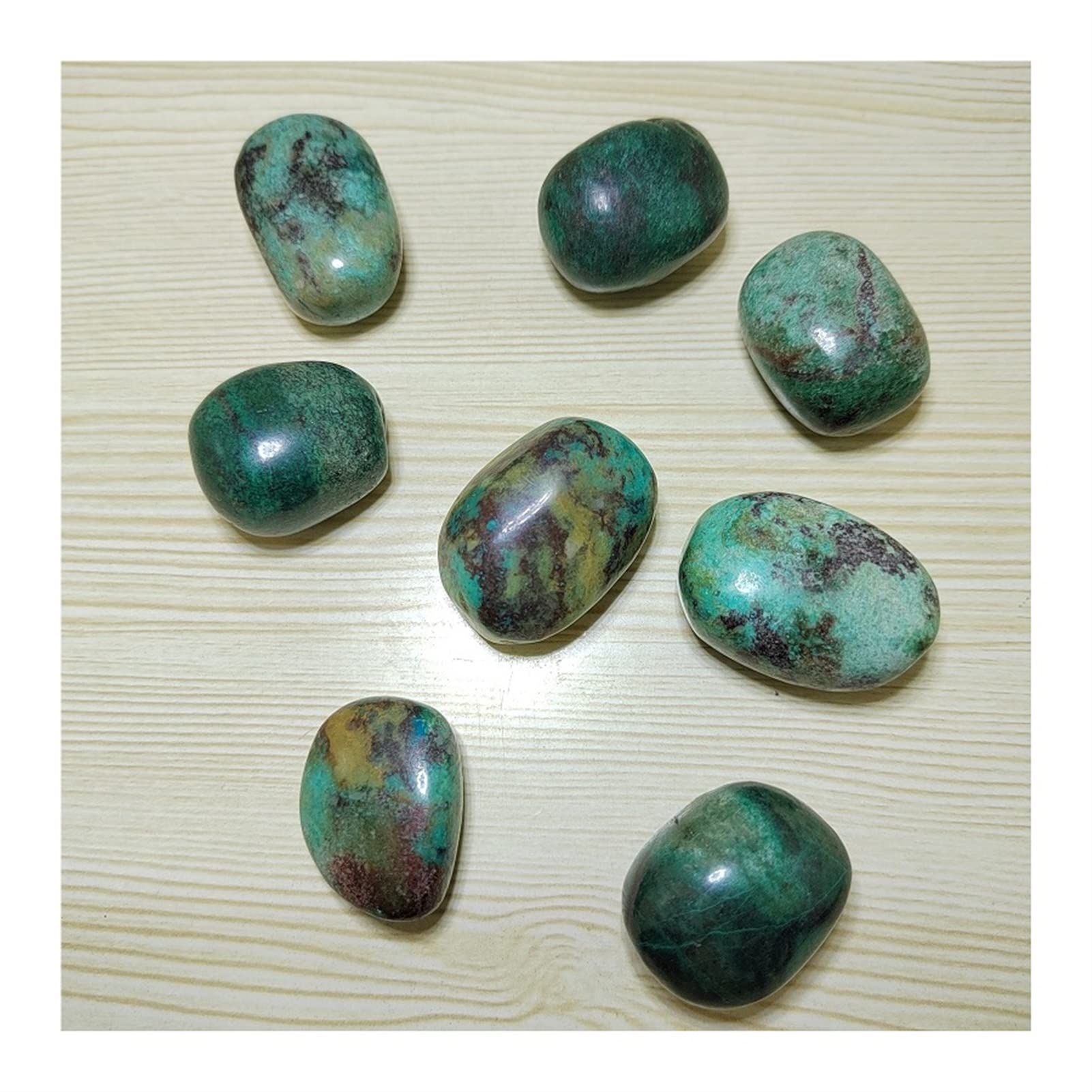 Piedras preciosas y cristales 1 pieza de 1.76-17.64 oz de piedra natural de Phoenix espécimen de grava procesamiento de muestras de cristal gema acuario decoración del hogar QINTINYIN Espécimen minera
