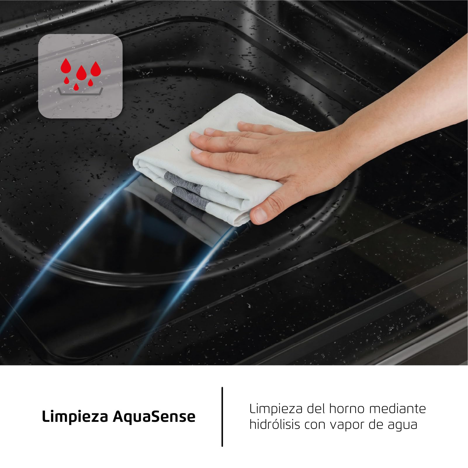 Corbero - Horno Electrico Convencional | CCHM626W | 70L | Hidrólisis y Cocción a Vapor | 2100W | 4 Programas| Doble Cristal | Luz Interior | Cristal Blanco