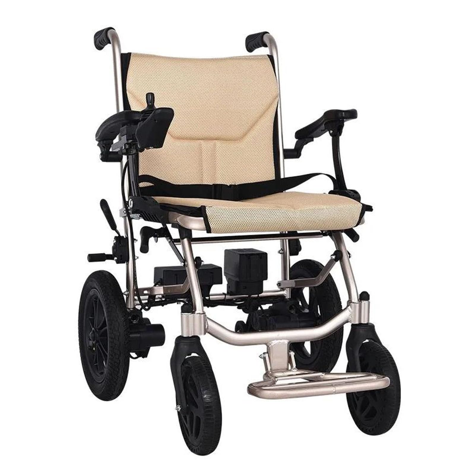 Electric Powered Wheelchair Folding Lightweight 16Kg,Seat Width 45Cm,Removable Lithium Battery Mobility Chair,Motorized Wheelchairs,Handrail Adjustable 6 Files