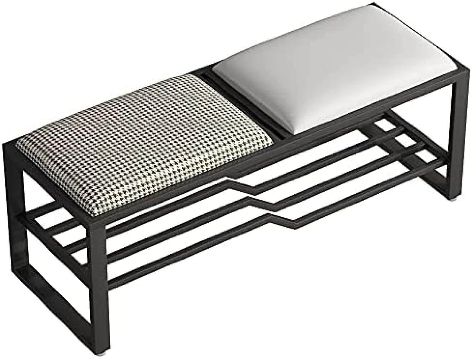 Banc de rangement à chaussures blanc pour organiser les petits espaces et s'asseoir facilement