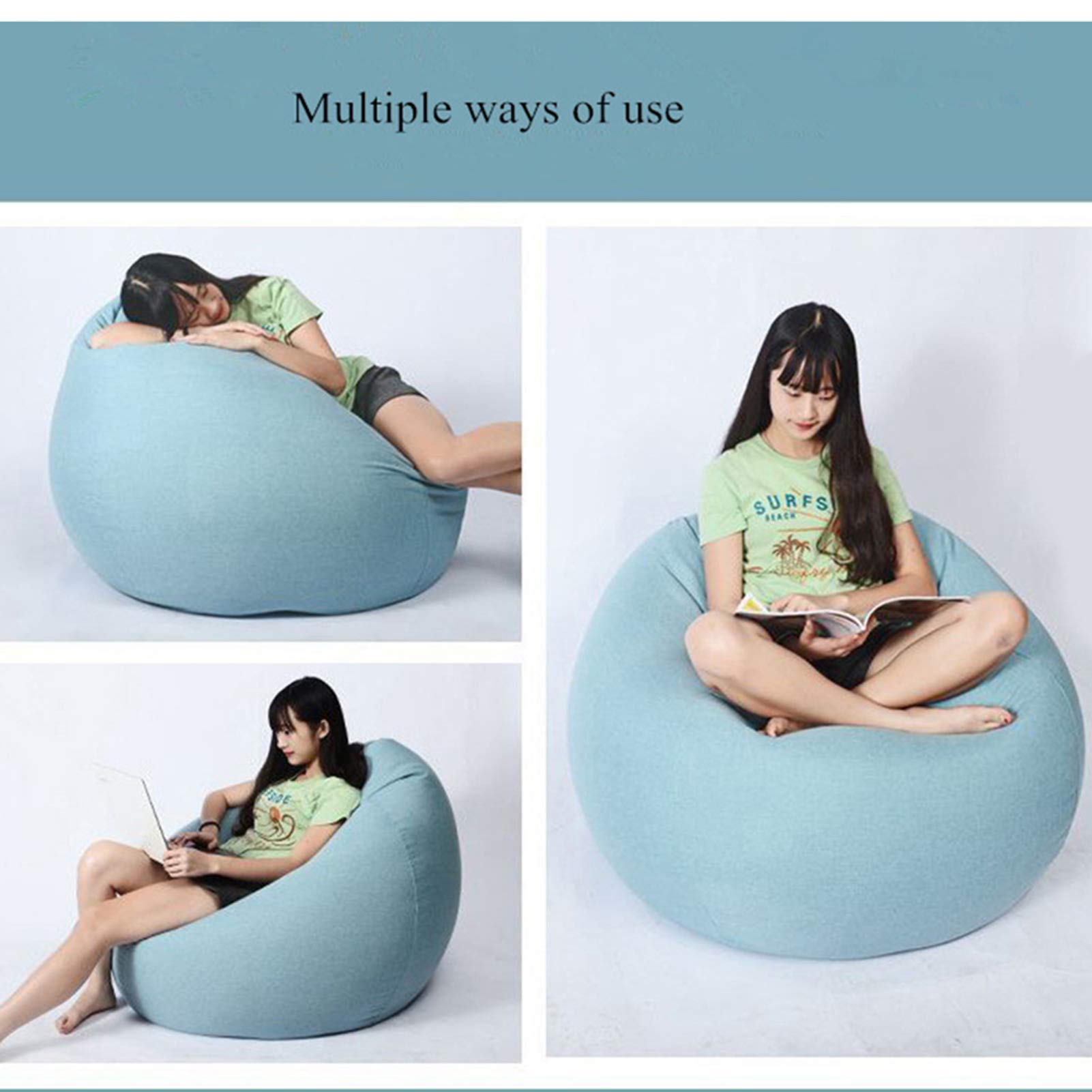 Amazon.co.jp: ビーンバッグチェア 巨大な家具の大きなソファ 特大