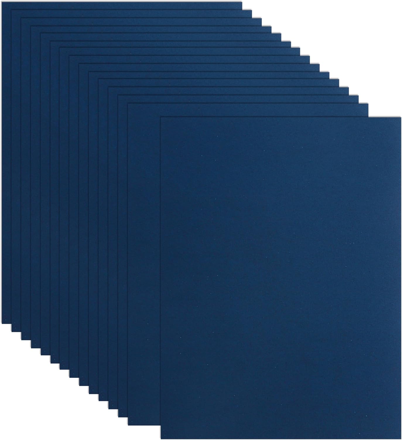 Guakicae 100 Sheets Dark Blue Cardstock 8.5 x 11 Crafts Paper, 80lb Premium Blue Card Stock for Wedding Invitations, Scrapbooking, Memus, Cards Making, Festival blessings