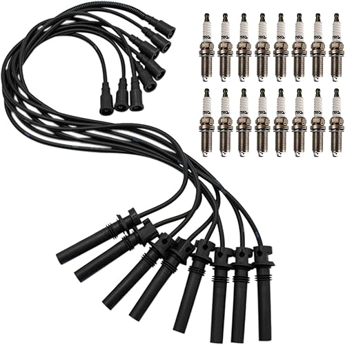 Miniatura 220 de TRQ Kit de bujías de 5 piezas de bujías de iridio compatibles con Chevrolet Aveo 2004-2008 Aveo5 2004-2008