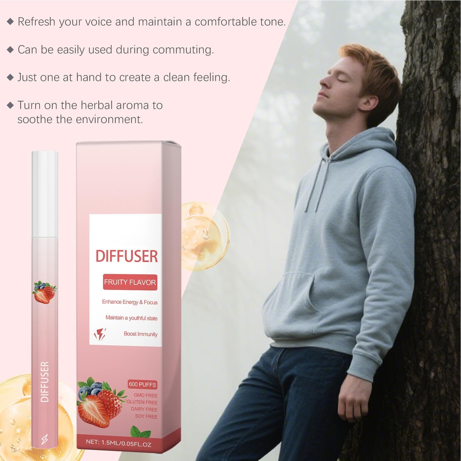 Pióro do czyszczenia owoców, narzędzie energetyczne dyfuzora, narzędzie wellness z funkcją odświeżania, kij do higieny osobistej z przenośną konstrukcją, akcesorium do pielęgnacji, kompaktowe