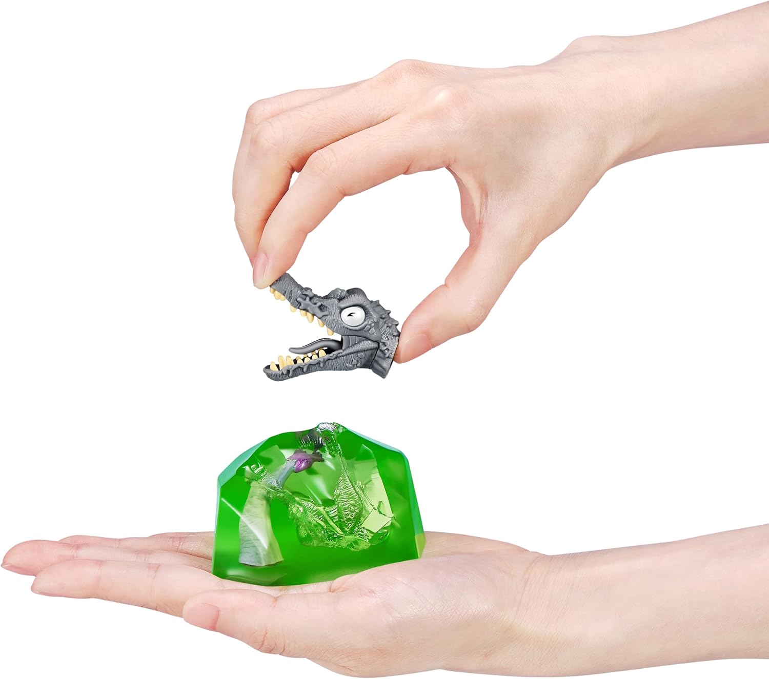 Smashers Mini Jurassic Light Up Dino Egg (Spinosaurus) by ZURU Collectible Egg, Volcano Slime, Fossil Toy, Dinosaur Toys, T-Rex Toy for Boys and Kids