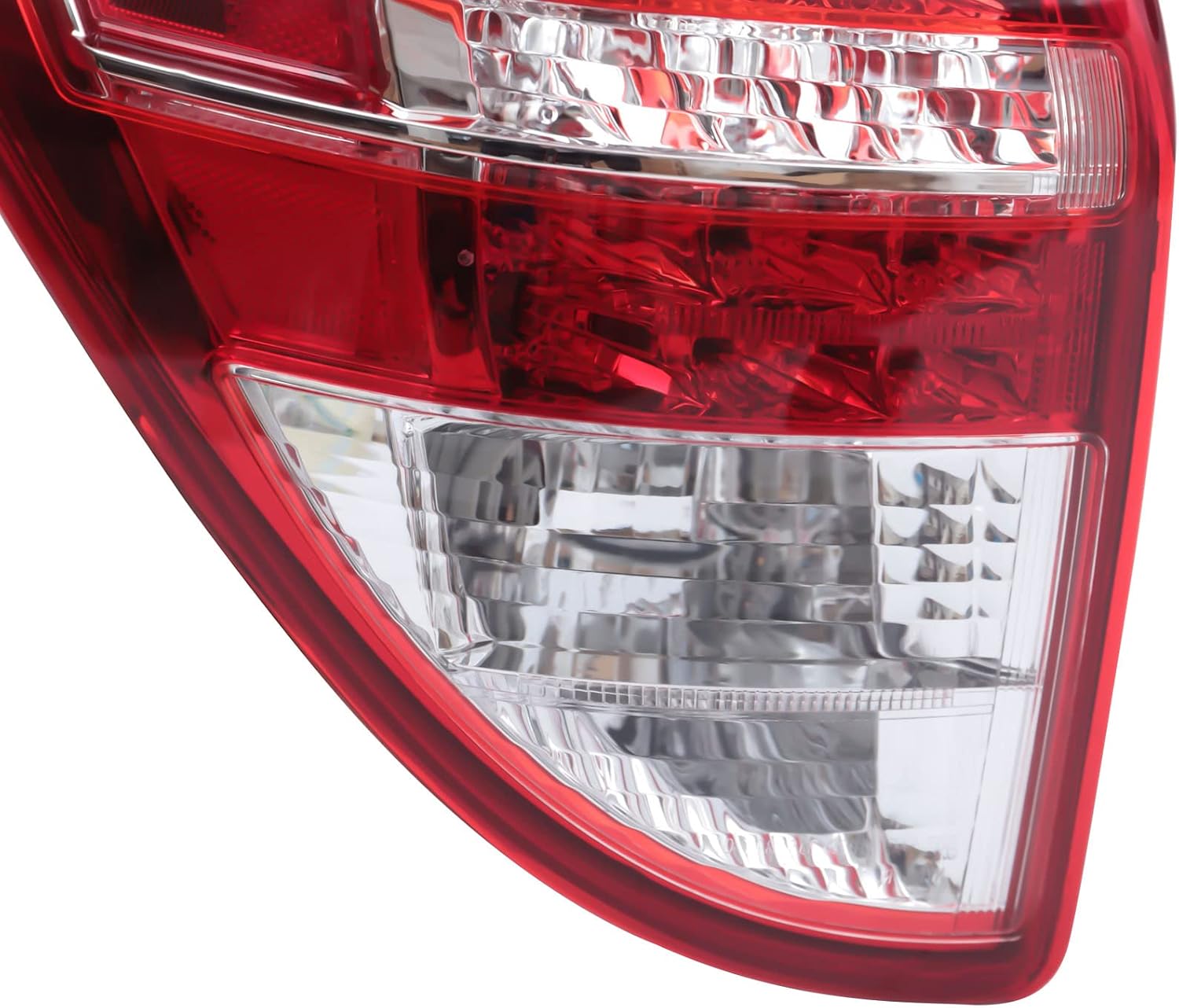 LYNICESHOP Tail Rear Light Brake Lamps for Toyota Rav4 2009-2012 Outer Quarter Panel Mounted Halogen Brake Lamp Tail Light Red Clear Lens Tail Lights Lamps Assembly Rear (Driver Side)