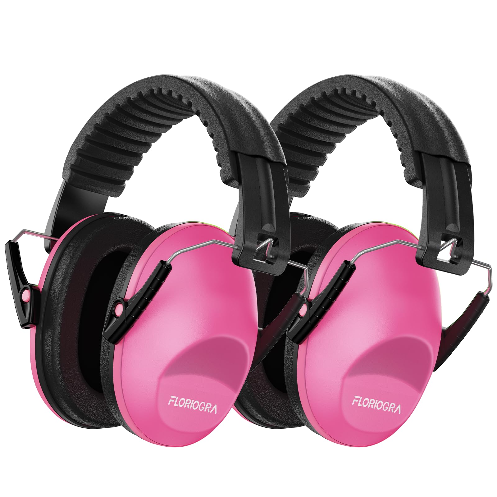 Floriogra Paquete de 2 Protector Oído para Niño, Protección Auditiva SNR 26dB con Diadema Ajustable, Casco Antiruidos Profesional Cancelación de Ruido para Bebé Nené Infante