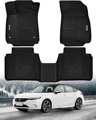 Quickwolf Alfombrillas para Honda Accord 2023 2023 (incluye híbrido), protección para todo tipo de clima, tapetes impermeables para Honda Accord