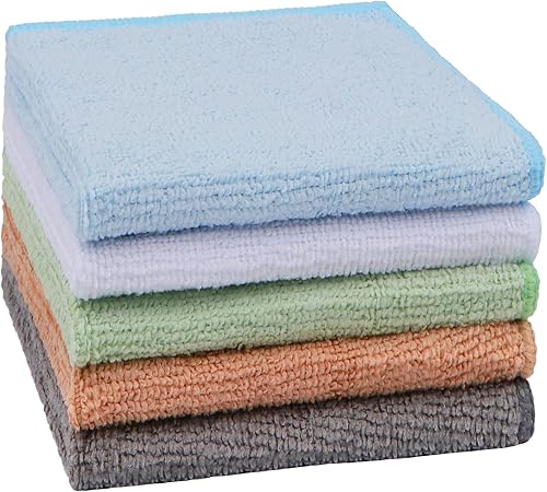 Miniatura 21 de Orighty Paquete de 5 toallas faciales de microfibra, altamente absorbentes y suaves al tacto, toallas de mano para baño, hotel, spa y gimnasio, 11.5