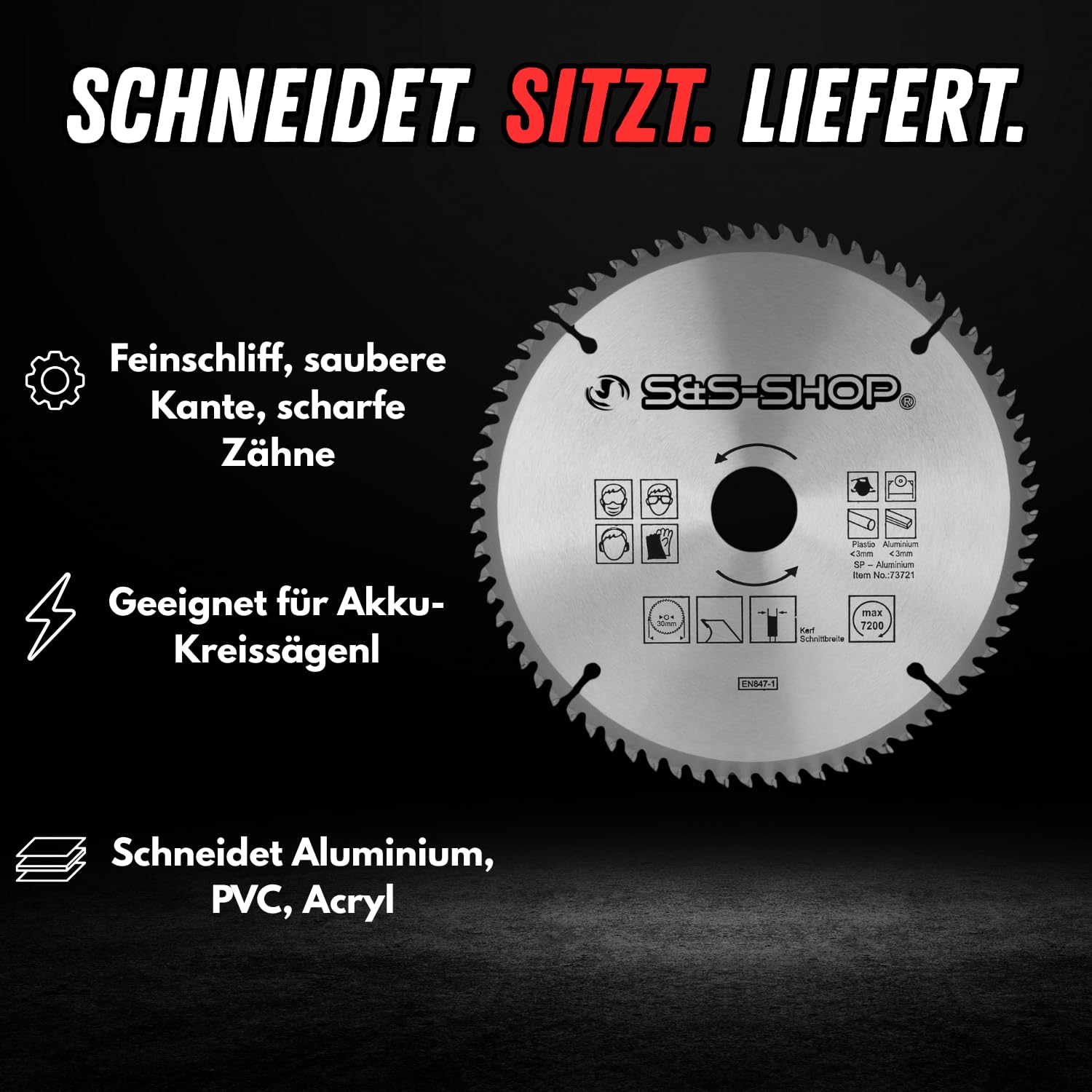Milwaukee Cirkelzaagblad voor Kunststof | 305mm Asgat 30mm 96T