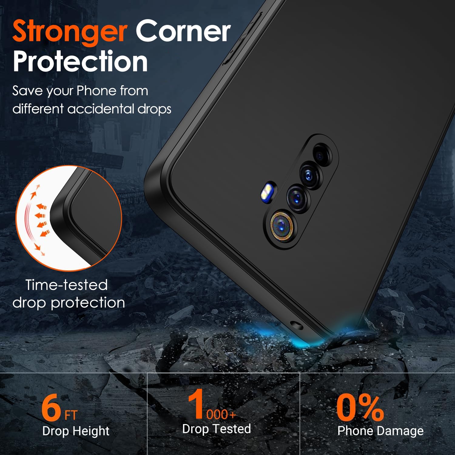 Klar Silikon Hülle Für Realme X2 Pro – Transparent, Stoßfest, Mit Schutzecken, TPU-Material