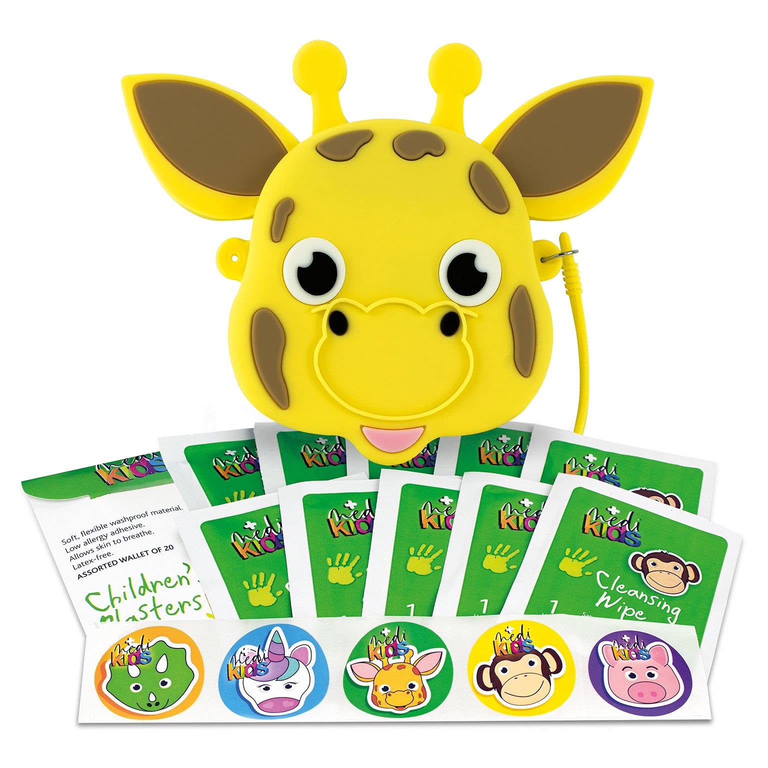 Reliance MedicalMediKids Gabbi The Giraffe Kids First Aid Kit - Small Mini Kits for Children - Home Car Travel Equipment Essentials for Childrens Health and Safety, Medium, 800 g