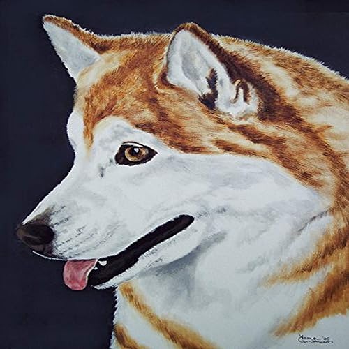 Caroline's Treasures AMB1043GF Bandera de jardín de Husky siberiano para buzón, bandera decorativa para patio exterior, patio, obras de arte de