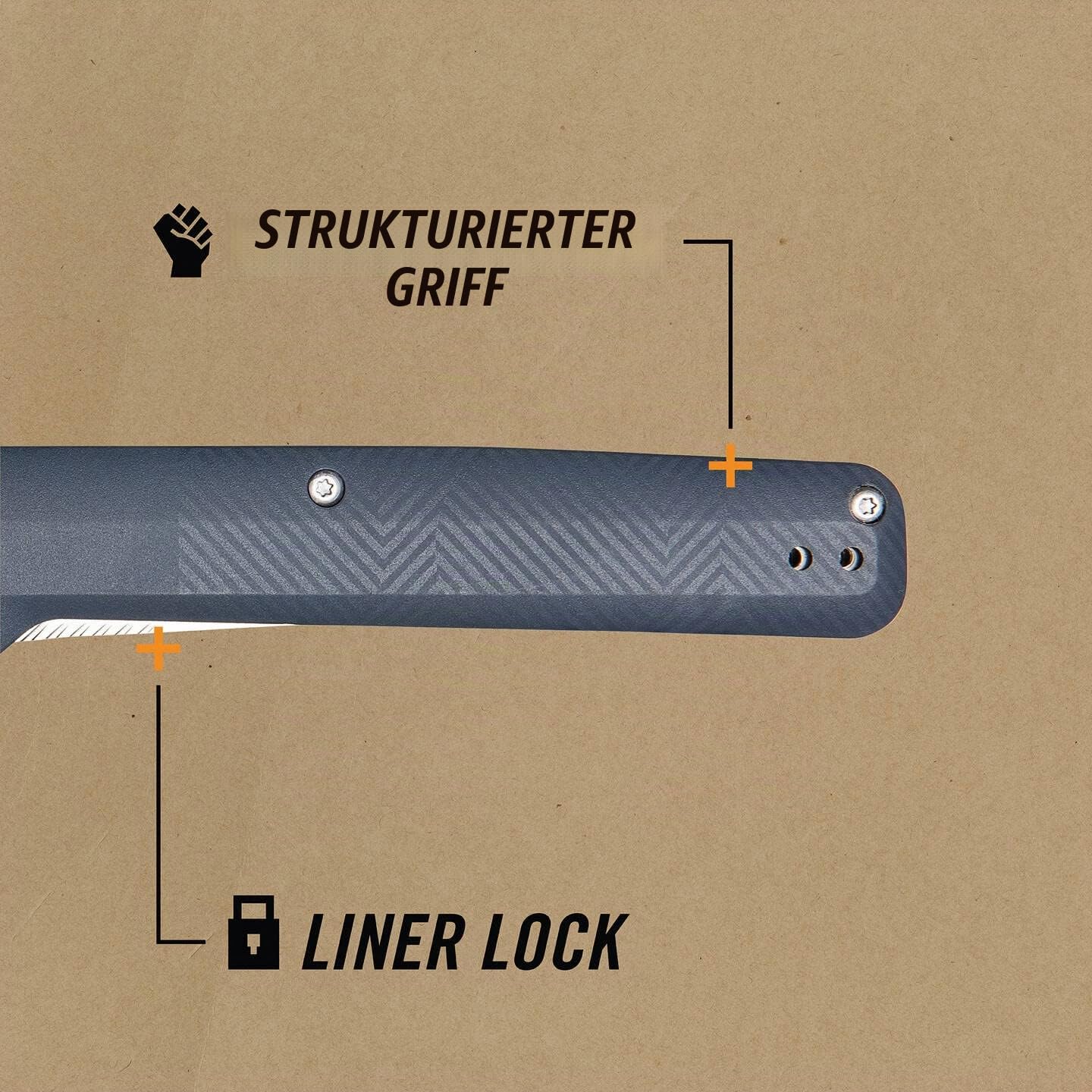 Gerber Taschenmesser mit Gürtelclip, Pledge, 7Cr17MoV Edelstahlklinge im Reverse-Tanto-Look, Griffschalen aus glasfaserverstärktem Nylon, Klingenlänge: 9,2 cm, 1067370