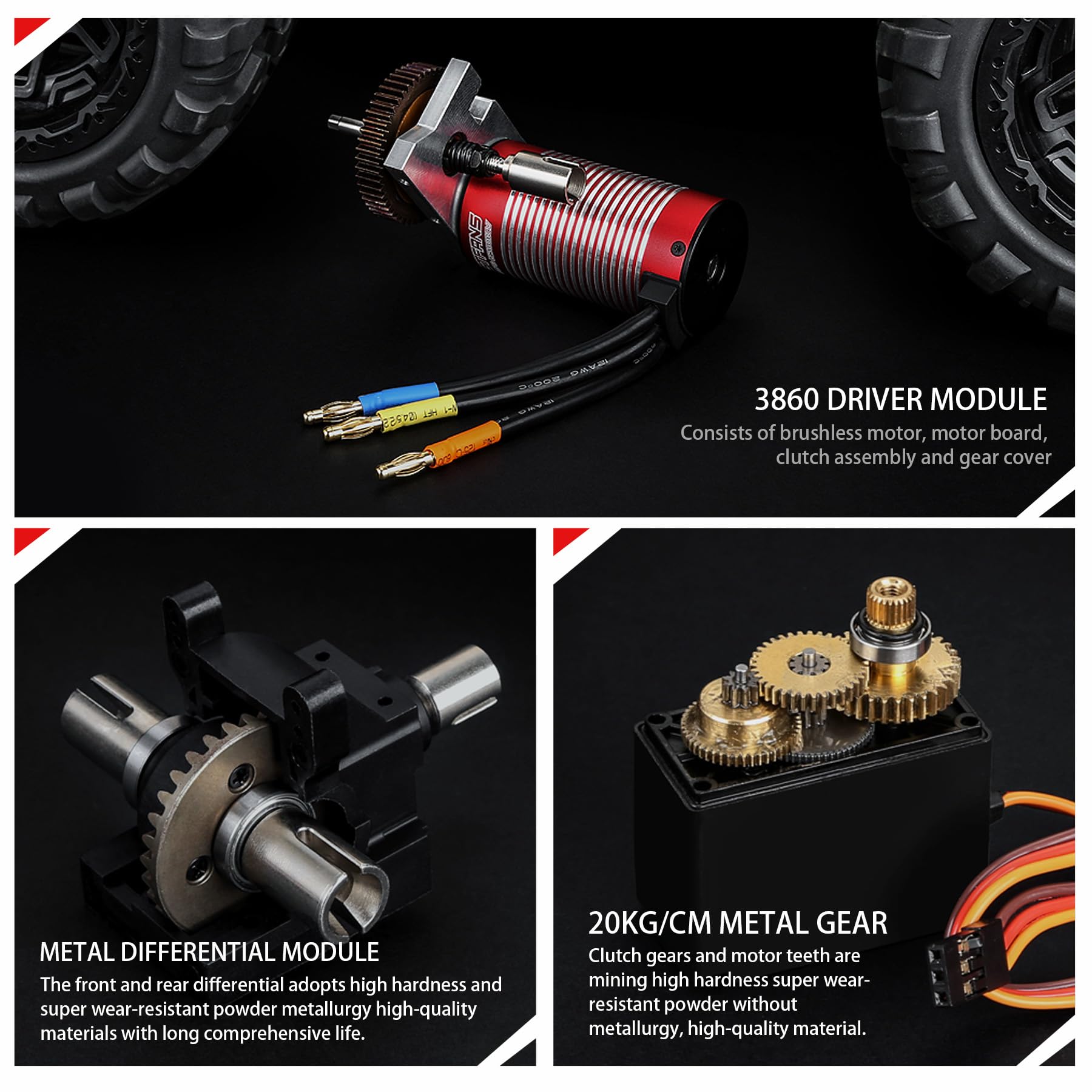 1:8 Maßstab Bürstenloser RC Monstertruck für Erwachsene, 100km/h+ High Speed 4x4 Offroad Ferngesteuertes Auto für Erwachsene mit Dual 3S Wiederaufladbarer Batterie Schnelle 4WD Fernbedienung