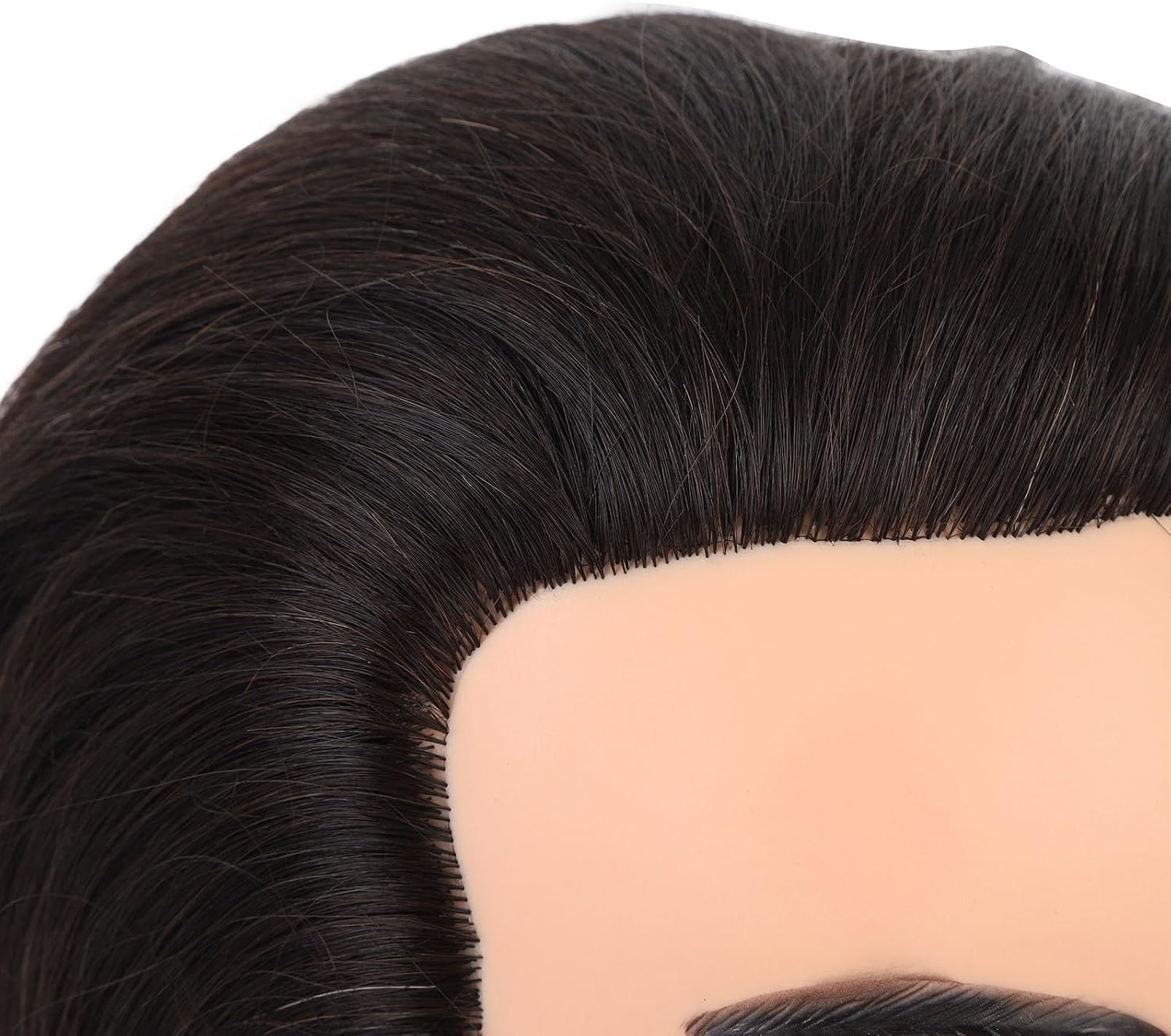 Male Mannequin Head with Beard, Barber Practice Head for Hair Styling Training, Realistic Resin PVC Hairdresser Model with Facial Hair, for Salon Bleach Dye Trim