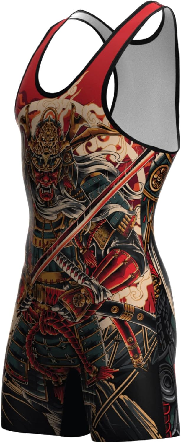 Wrestling Singlet - Funk Fighter Technology - Mens Youth and Adult Sizes - (Art of War) (Adult Small) Multi