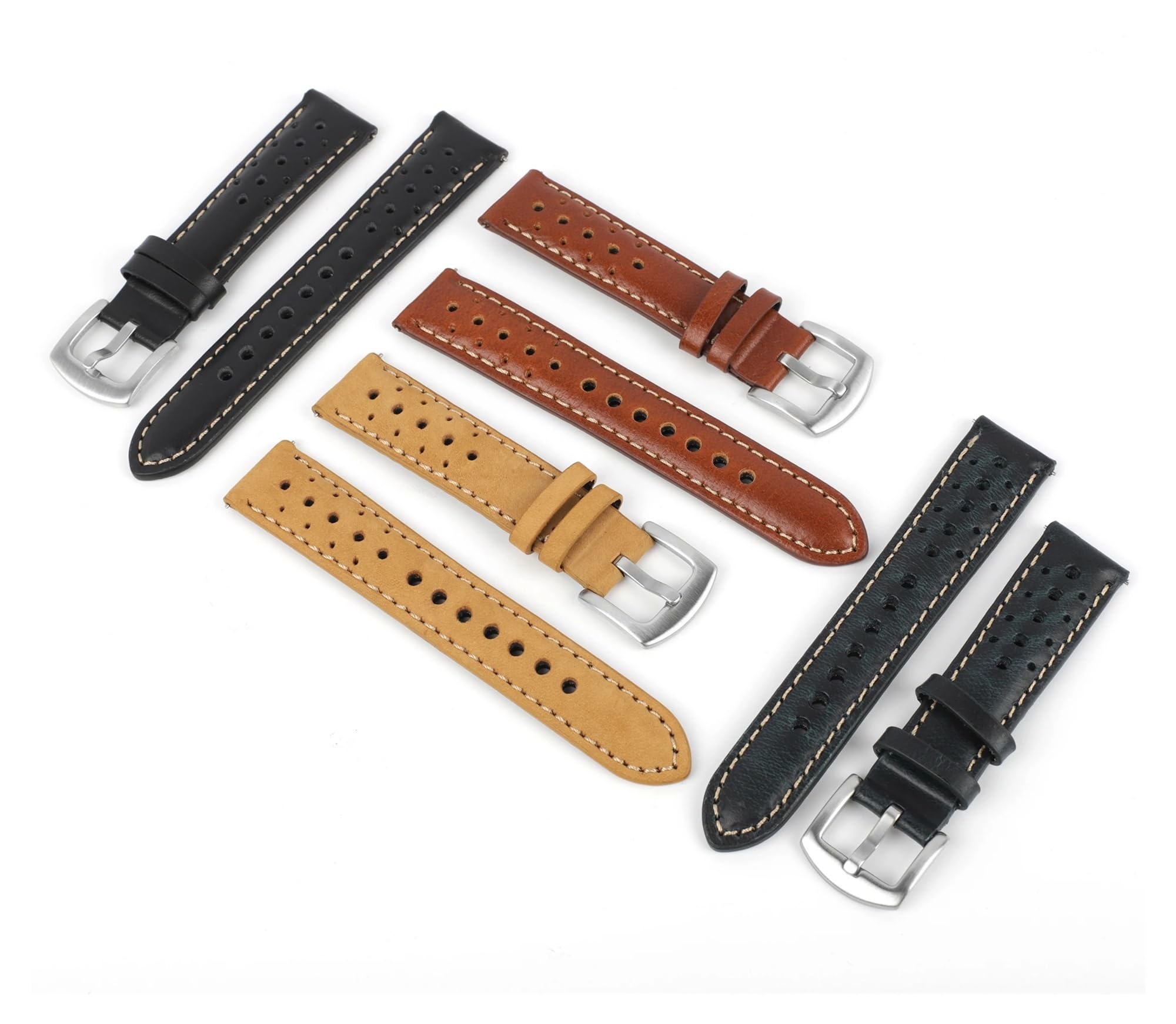 Uhrenarmband， Leder Uhrenarmband Retro Handgemachte Poröse Armband Uhr Zubehör