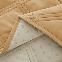 Vista 4 de Ameritex - Manta impermeable para cama de perro con parte trasera antideslizante para muebles, cama, sofá