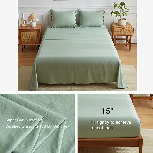 Miniatura 4 de IHOUSTRIY Juego de edredón para niños, tamaño individual, cama en una bolsa, tamaño individual, 5 piezas para adolescentes, juegos de ropa de cama