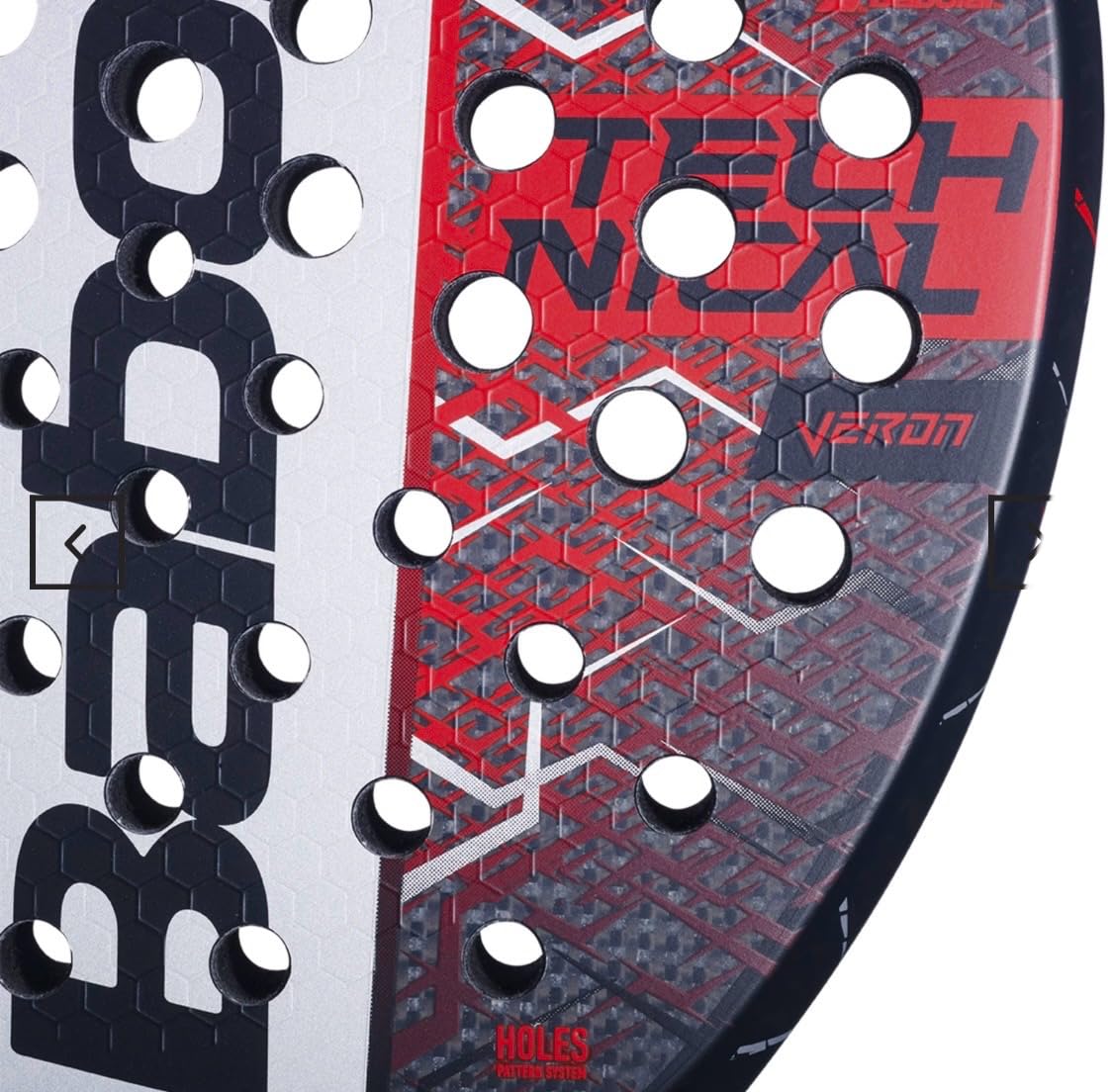 Technical Veron, Racchetta da Padel, Telaio in Carbonio, Superficie Carbon Flex, Nucleo EVA, 365g, Forma Diamante, Per Giocatori Tecnici Attaccanti